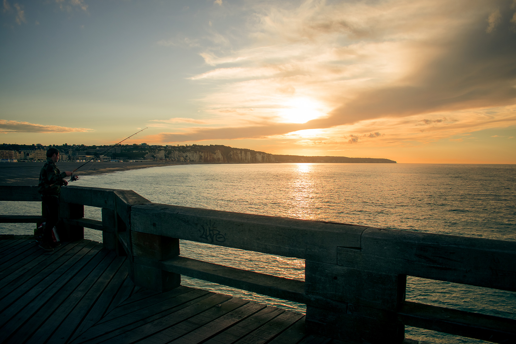pêcheur plage Dieppe