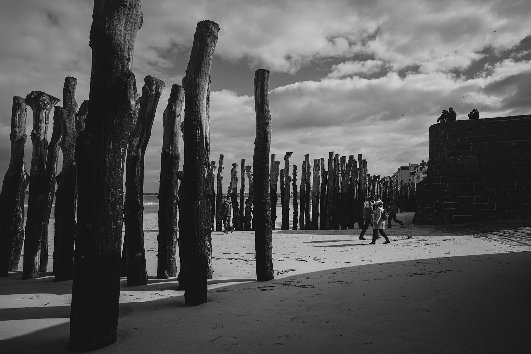 Les brise-lames de Saint-Malo