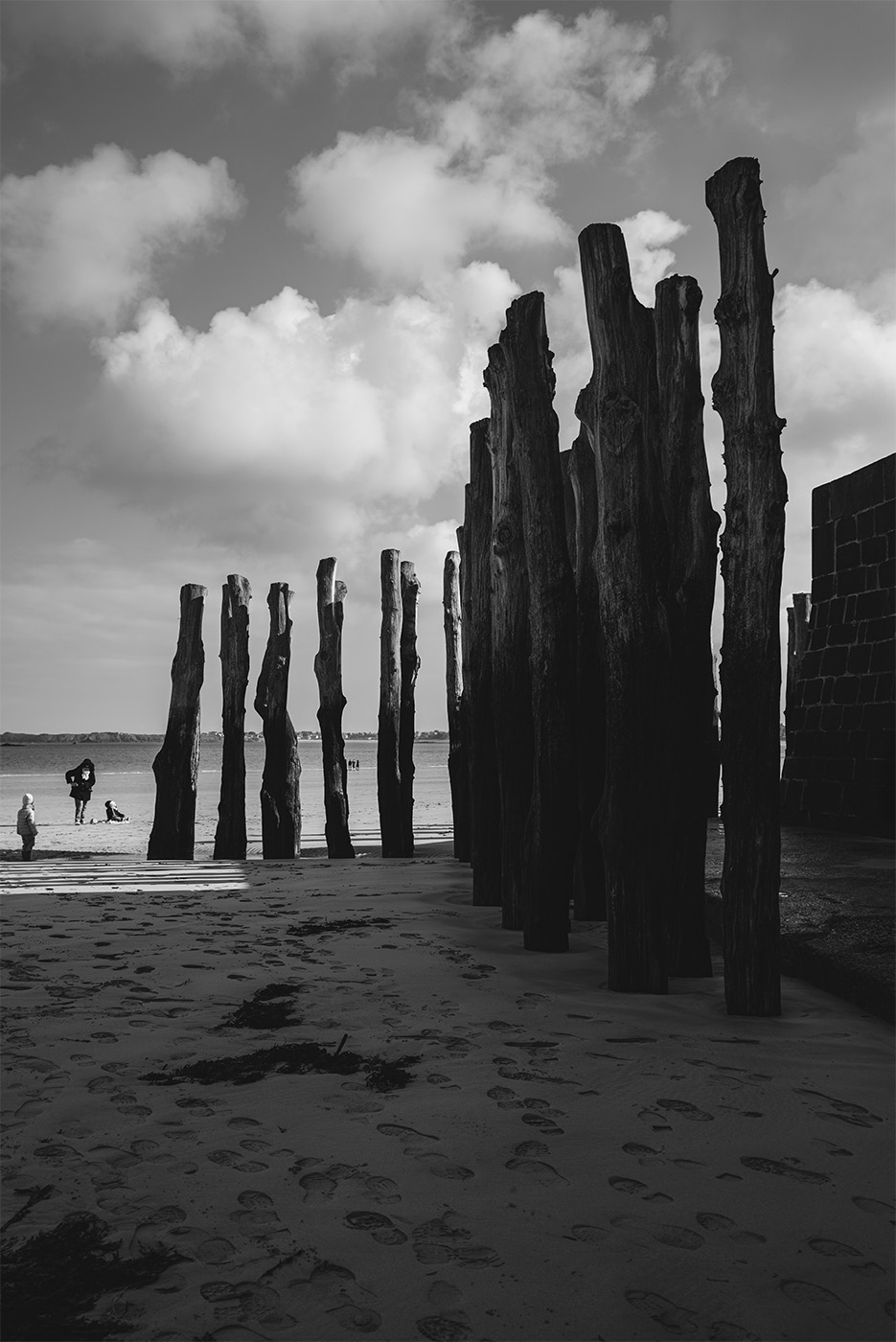Les brise-lames de Saint-Malo